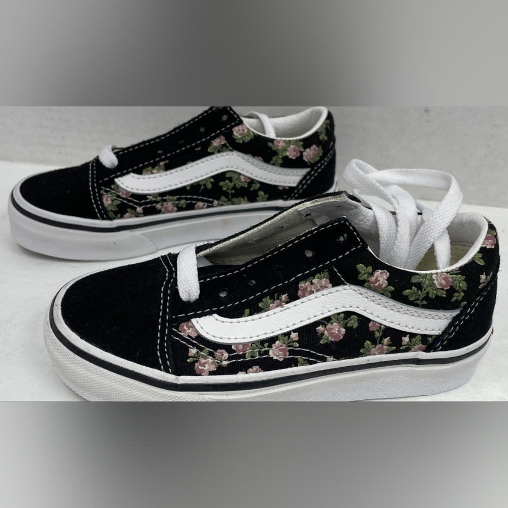 Vans Old Skool 'Wallflower Floral' Pre-School Sneakers Size 11 New - Picture 6 of 10